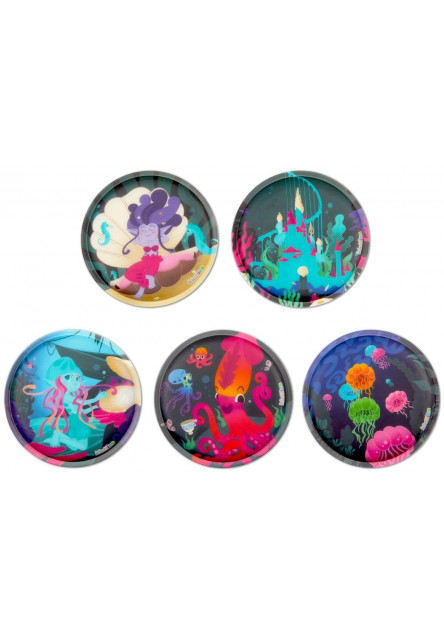 Sada ozdôb na batoh Ergobag Kletties Set - Underwater Fairies