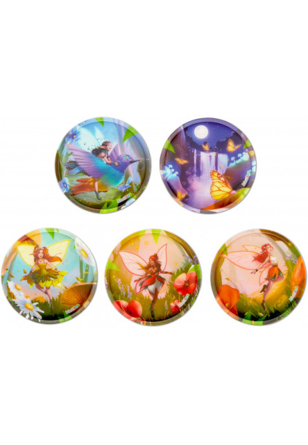 Sada ozdôb na batoh Ergobag Klettie Set - Forest Fairies