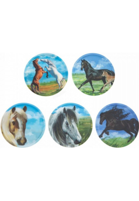 Sada ozdôb na batoh Ergobag Kletties Set - Horses