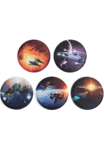 Sada ozdôb na batoh Ergobag Kletties Set - Space