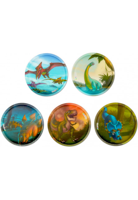 Sada ozdôb na batoh Ergobag Kletties Set - Dinosaur Park