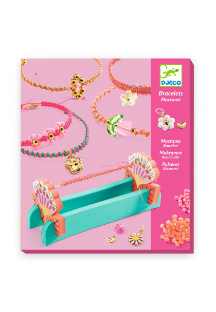 DIY Vyrob si sám Makramé náramky Pink