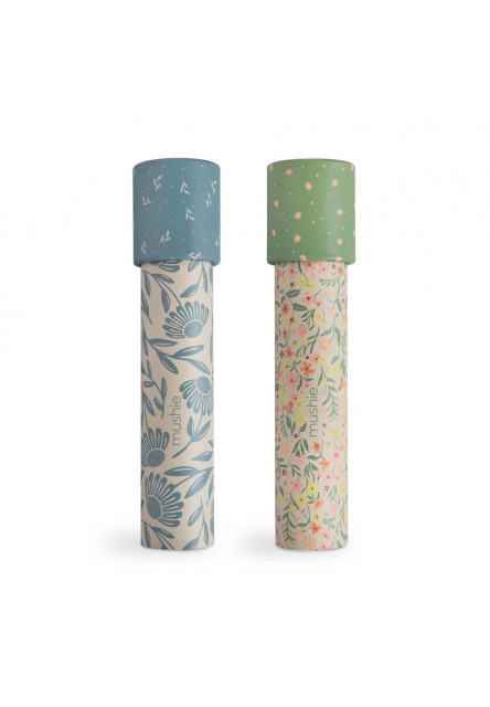 Mushie set dvoch kaleidoskopov – pastel blooms/ blue flowers