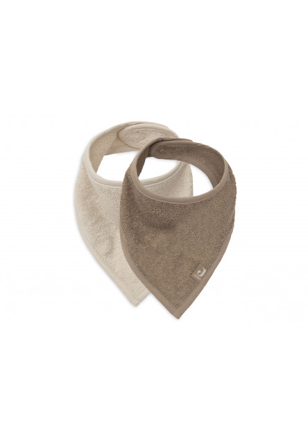 Podbradník bandana 2ks Sand / Milky Coffee