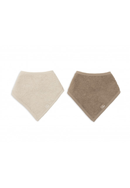 Podbradník bandana 2ks Sand / Milky Coffee