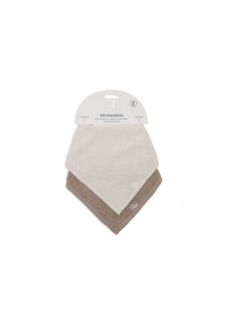 Podbradník bandana 2ks Sand / Milky Coffee