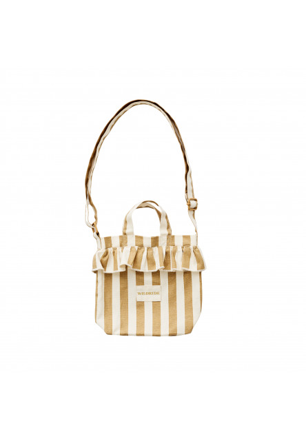 Taška mini cez rameno Beige Stripe