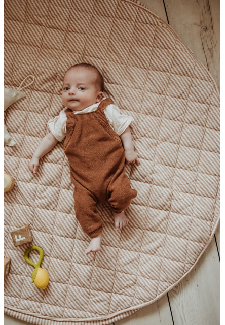 Noomad soft Hracia deka a Vak na hračky Stripes brown