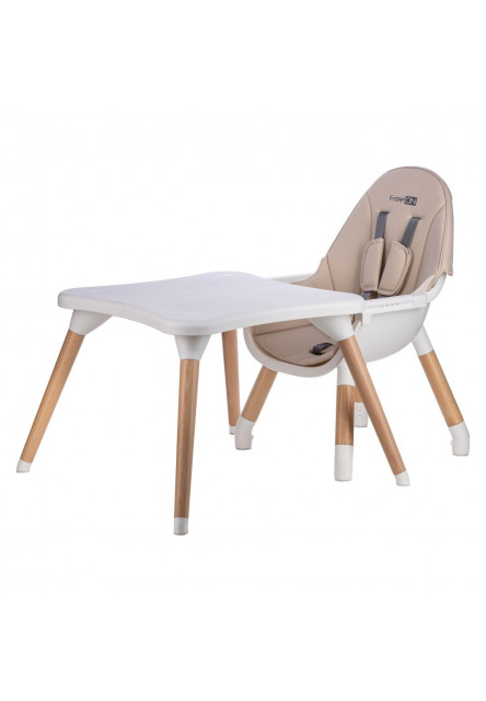 Jedálenská stolička Eos 3v1 Beige