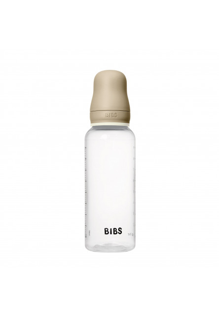 BIBS nočná antikoliková fľaša s kaučukovým cumlíkom 270ml (Vanilla)