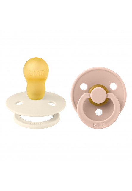 BIBS Colour cumlíky z prírodného kaučuku 2ks - veľkosť 3 (Baby Pink / Tango)