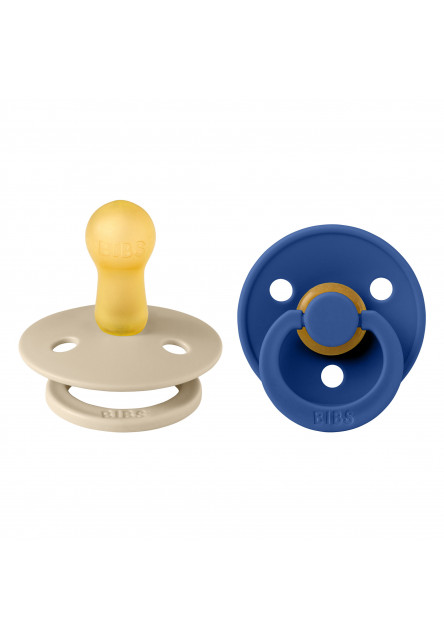 BIBS Colour cumlíky z prírodného kaučuku 2ks - veľkosť 2 (Horse Vanilla / Mocha)