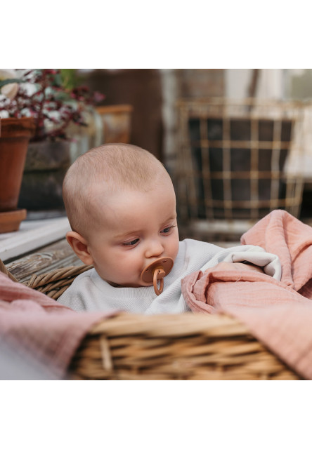 BIBS Colour cumlíky z prírodného kaučuku 2ks - veľkosť 2 (Baby Pink / Tango)