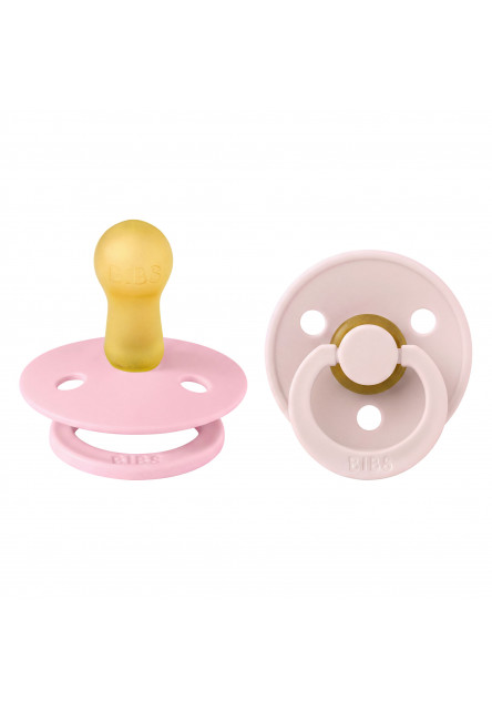 BIBS Colour cumlíky z prírodného kaučuku 2ks - veľkosť 2 (Petal / Baby Pink)
