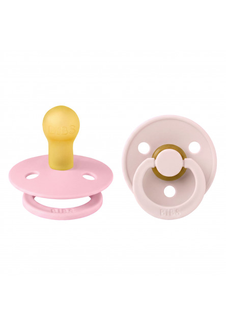 BIBS Colour cumlíky z prírodného kaučuku 2ks - veľkosť 1 (Petal / Baby Pink)