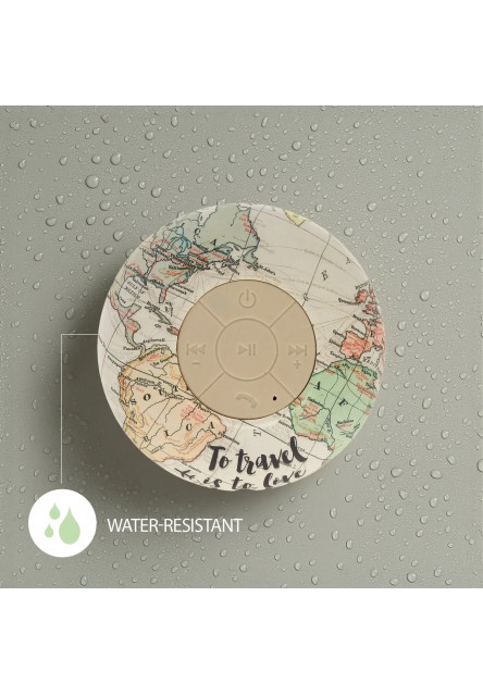 Voděodolný reproduktor do sprchy Legami Singing In The Shower Water Resistant Shower Speaker - Travel