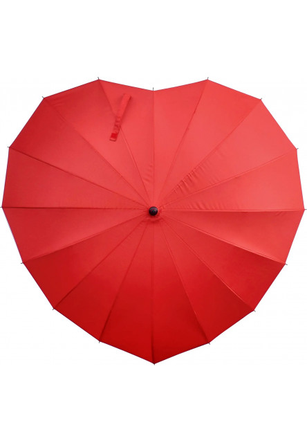 Deštník ve tvaru srdce Legami I Love You Heart-Shaped Umbrella Manual - Red