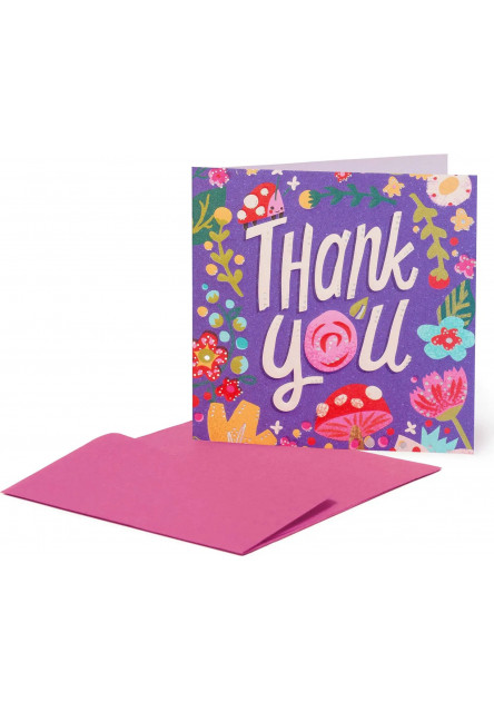 Přáníčko Legami Greeting Card Small - Thank You Flowers
