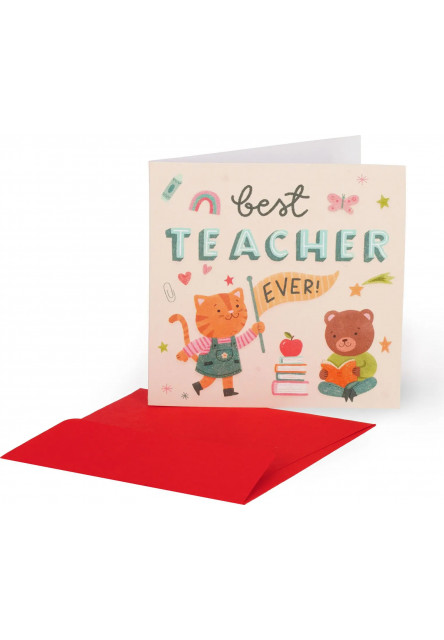 Přáníčko Legami Greeting Card Small - Best Teacher