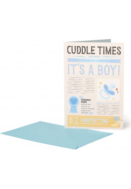 Přáníčko Legami Greeting Card Large - Cuddle Times Boy
