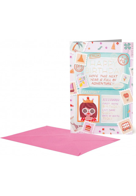 Přáníčko Legami Greeting Card Large - Passport Birthday
