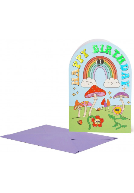 Přáníčko Legami Greeting Card Large - Groovy Rainbow