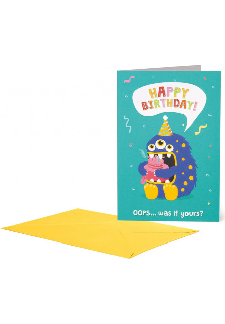 Přáníčko Legami Greeting Card Large - Birthday Monster