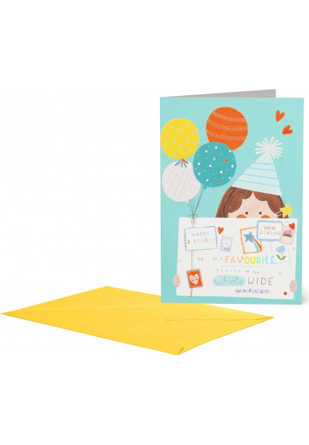 Přáníčko Legami Greeting Card Large - Favourite Birthday