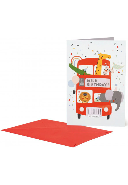 Přáníčko Legami Greeting Card Large - Birthday Bus