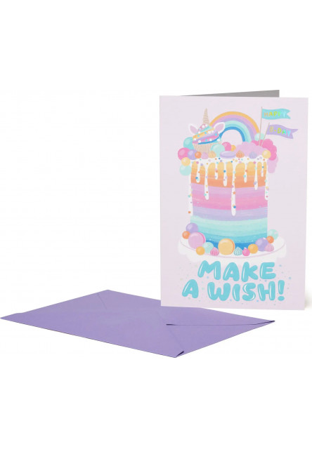 Přáníčko Legami Greeting Card Large - Unicorn Cake