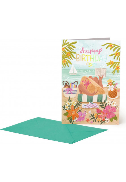 Přáníčko Legami Greeting Card Large - Birthday Beach