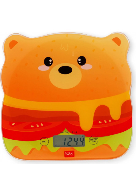 Digitální kuchyňská váha Legami Digital Kitchen Scale - Teddy Bear Hamburger