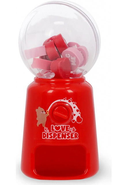 Zásobník mazacích gum Legami Love Dispenser Mini Eraser Dispenser - Heart