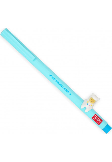 Gelové pero Legami Lovely Friends Gel Pen 0,5 mm Sky Blue Ink - Llama