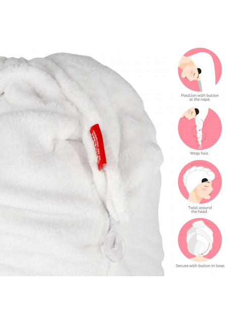 Ručník na vlasy Legami Love My Hair Turban Towel - Panda