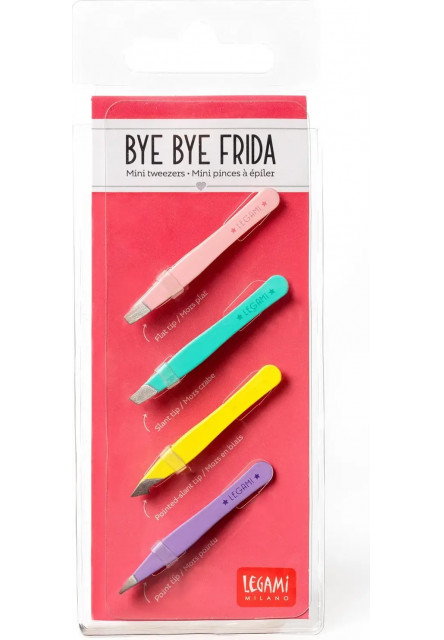 Sada mini pinzet Legami Bye Bye Frida Set Of 4 Mini Tweezers - Multicolor