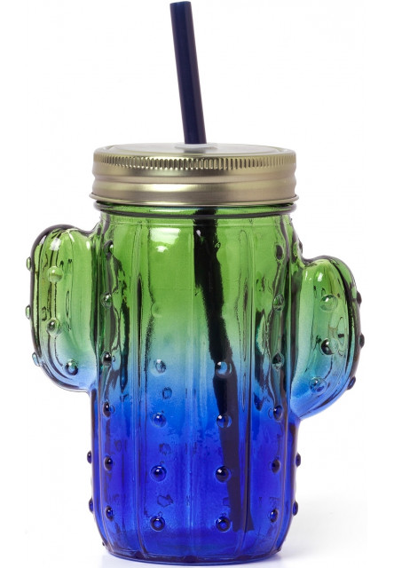 Sklenice na pití Legami Drinking Jar - Cheers - Cactus