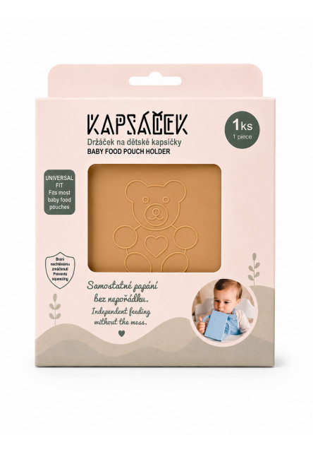 Držáček na dětskou kapsičku béžový