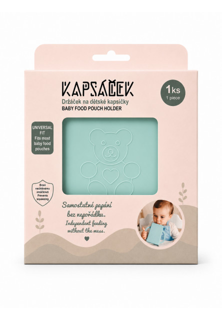 Držáček na dětskou kapsičku mint