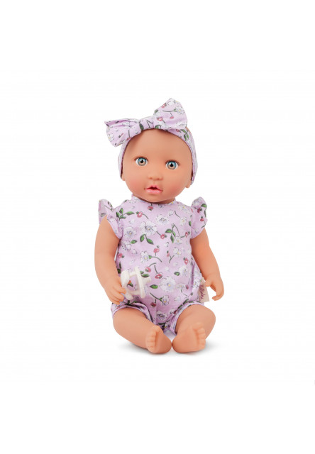 Bábika 35 cm v overale s čelenkou Floral Lila