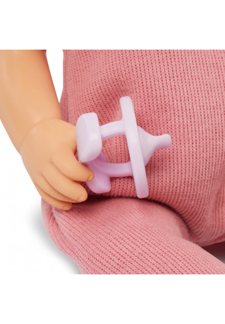 Bábika 35 cm v overale s čelenkou Lila