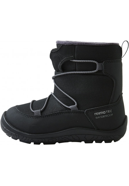 Detské zimné barefoot topánky s membránou Reima Ensilumi Kids - Black