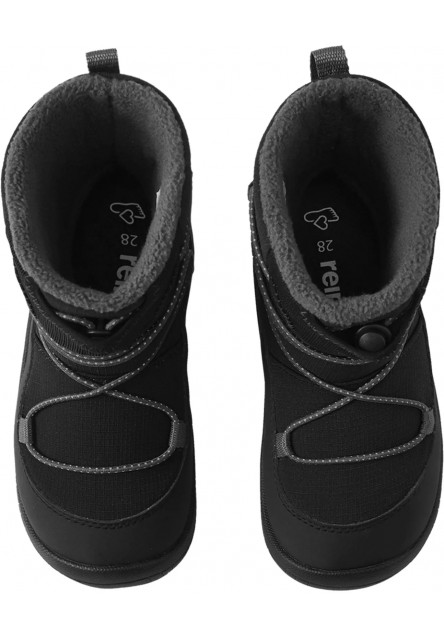Detské zimné barefoot topánky s membránou Reima Ensilumi Kids - Black
