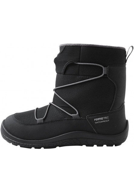 Detské zimné barefoot topánky s membránou Reima Ensilumi Junior - Black