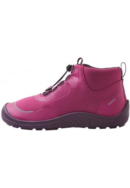 Detské barefoot topánky s membránou Reima Loikkii - Cool Burgundy