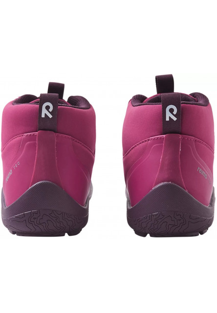 Detské barefoot topánky s membránou Reima Loikkii - Cool Burgundy