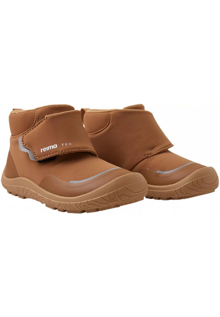 Detské barefoot topánky s membránou Reima Hyppii - Cinnamon brown