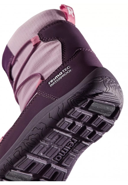 Detské zimné barefoot topánky s membránou Reima Ensilumi Kids - Deep purple