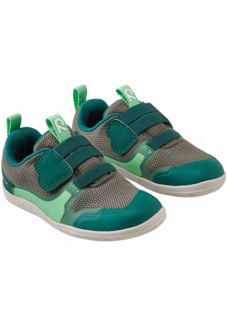 Detské barefoot topánky s membránou Reima Tepastelu - Greyish green