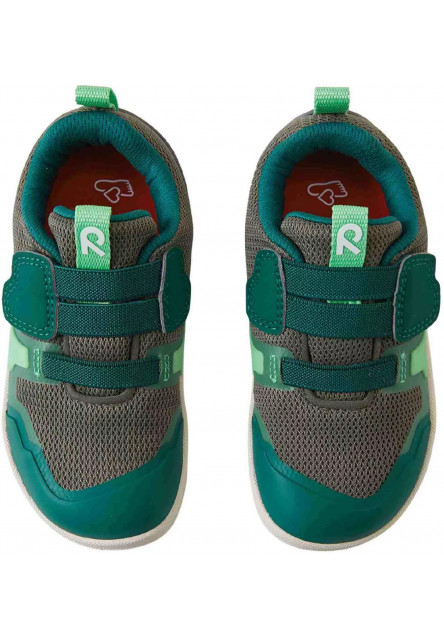 Detské barefoot topánky s membránou Reima Tepastelu - Greyish green